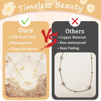 SmileBelle Pearl Necklaces, Daisy Pearls Choker for Women's Pearl Strand Necklaces as Silver and Gold Choker for Teens, Silver Daisy Birthday Gifts 3 Pearls White Necklace as Prom Bridesmaid gifts