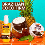 Palmer'S Brazilian Coco Hot Mama Firming Kit, Coconut Oil Formula Skin Care Duo With Firming Body Cream (8.8 Oz) + Body Oil (6.6 Fl Oz) Helps Tone Bum, Belly & Thighs, Provides 48 Hour Moisture
