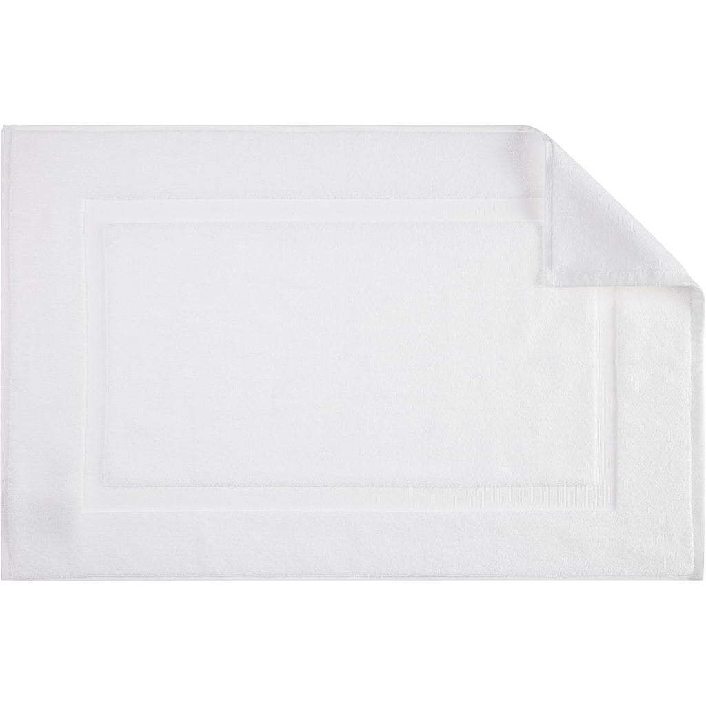 Amazon Basics Non-Slip Cotton Bath Mat, 100% Cotton Absorbent, Machine Washable, 31" L x 20" W, Bright White