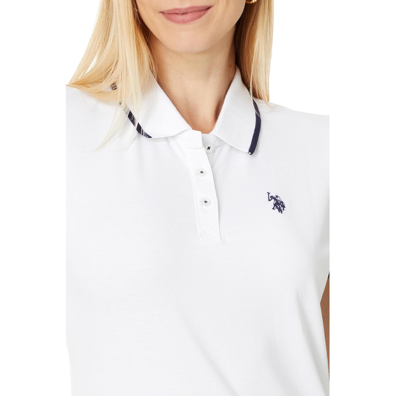 U.S. Polo Assn. Women'S Classic Stretch Pique Polo Shirt