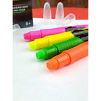 Glow Party Hair Chalk Fluorescent Neon Temporary Hair Color Glows in UV or Black Light