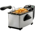 Ovente Electric Deep Fryer 2 Liter Capacity, 1500 Watt Lid With Viewing Window And Odor Filter, Adjustable Temperature, Removable Frying Basket And Easy To Clean Stainless Steel Body, Silver Fdm2201Br