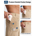 Snowten Men'S Classic Fit 7/9/11 Inch Golf Shorts Basic Lightweight Stretch Hiking Casual Short With 2 Pockets And 1 Hidden