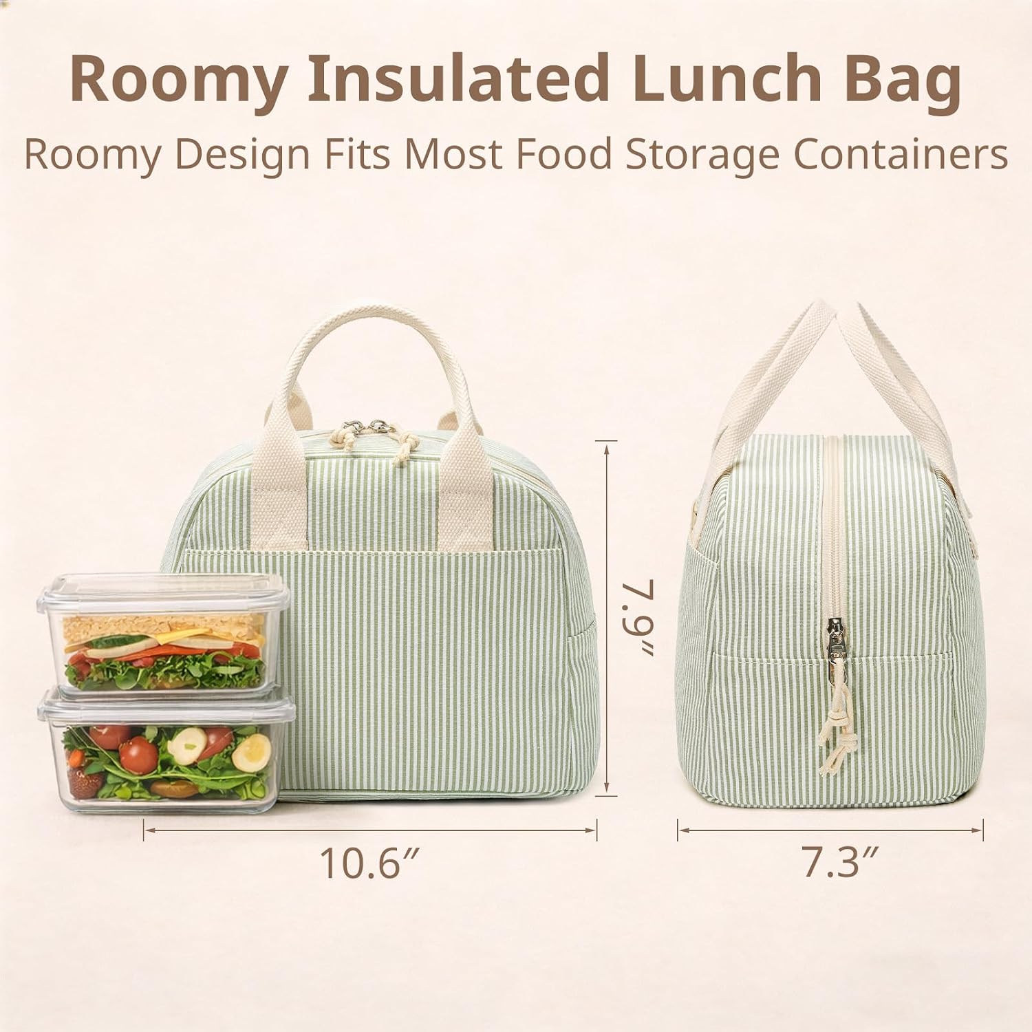 Lovelywind Lunch Box For Women Cute Lunch Bags For Women Lunch Tote Bags Reusable Insulated Lunch Box Large Capacity Reusable Insulated Cooler For Work Or Travel Gifts Or Beach