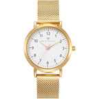 Large Face Numbers Womens Watch - Interchangeable Metal Strap - Easy To Read Analog Face With Second Hand For Women, Nurses, Teachers, Seniors, Olivia