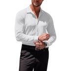 Coofandy Men'S Muscle Fit Dress Shirts Wrinkle-Free Long Sleeve Casual Button Down Shirts