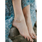 ChainsPro Anklets for Women Waterproof, Adjustable Stainless Steel/ Sterling Silver/14K Gold Plated Ankle Bracelets for Women, Non Tarnish Layered Anklets Beach Jewelry Gifts for Swimming & Daily Wear (Send Gift Box)