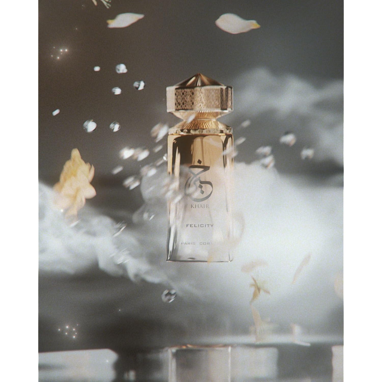 Paris Corner | Khair Felicity Perfume - 3.4 fl oz | Sparkling, Joyful Unisex Perfume with Champagne, Cassis, Rose, Vanilla, Musk | Sparkling, Joyful, Unisex