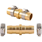 2 Pack Garden Hose Connector Repair Mender Kit With Stainless Clamp,Fits 3/4"-5/8" Water Hose Repair Fitting | Fits 3/4"-5/8" Water Hose Repair Fitting