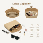 CHUNLI Woven Straw Clutch Bag for Women, Raffia Crossbody Handbag with Detachable Strap, Summer Beach Vacation Boho Purse