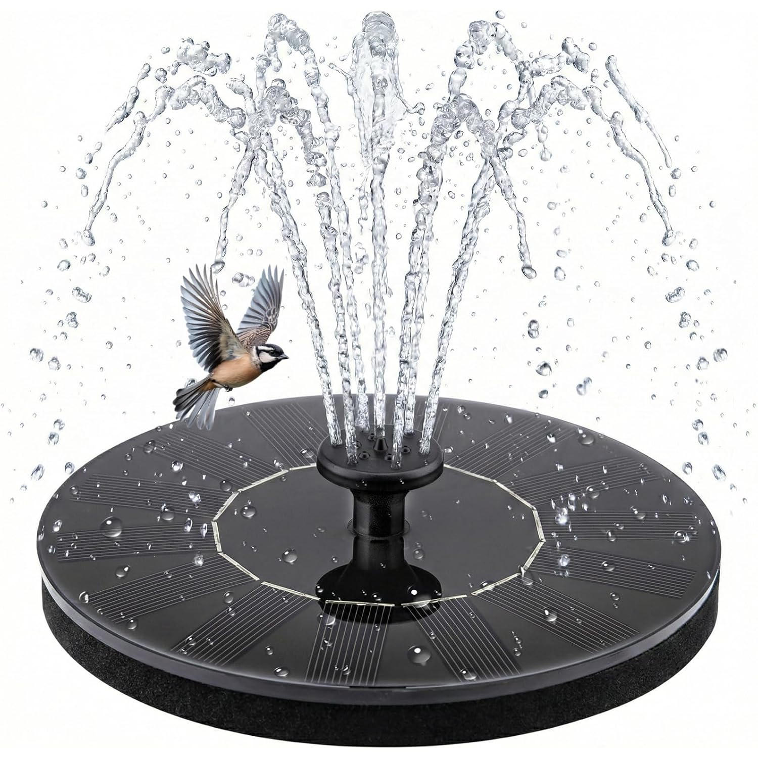 Yeomi Solar Fountain, Floating Solar Water Pump For Bird Bath, Outdoor Water Fountain No Battery Or Electricity Needed, Easy To Use For Garden, Pond, Patio