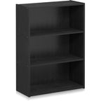 Furinno PASIR Book Shelf, 3-Tier Bookshelf, Storage Shelves Bookcase, 9.7 x 23.7 x 31.5, for Living Room, Bedroom, Home Office, Americano