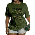 Soly Hux Women'S Plus Size Camo Graphic Tees Short Sleeve T-Shirt | Crew Neck Summer T Shirt, Casual Funny Tops, Curvy Shirts, Camouflage Shirt