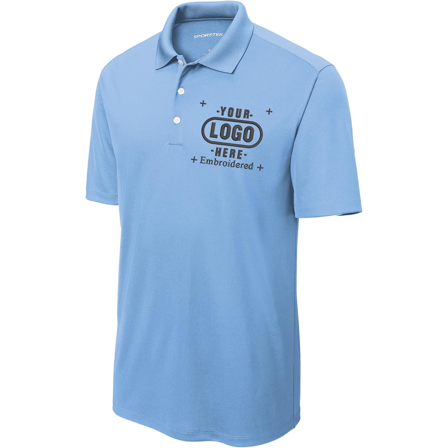 Custom Polo Shirts For Men Custom Embroidered Polo Shirt, Personalized With Text & Logo Black
