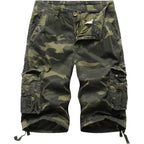 Mens Cargo Shorts Multi Pockets Twill Cotton Relaxed Fit Outdoor Camo Cargo Short For Men