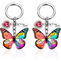 Butterfly Keychain for Women,Christian KeyChain,Bible Verse Religious Inspirational Gift,Pendant Keyring for Bags