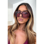 Tya Retro Oversized Aviator Sunglasses For Women Men 2026 Square Double Bridge Trendy Sun Glasses Uv400