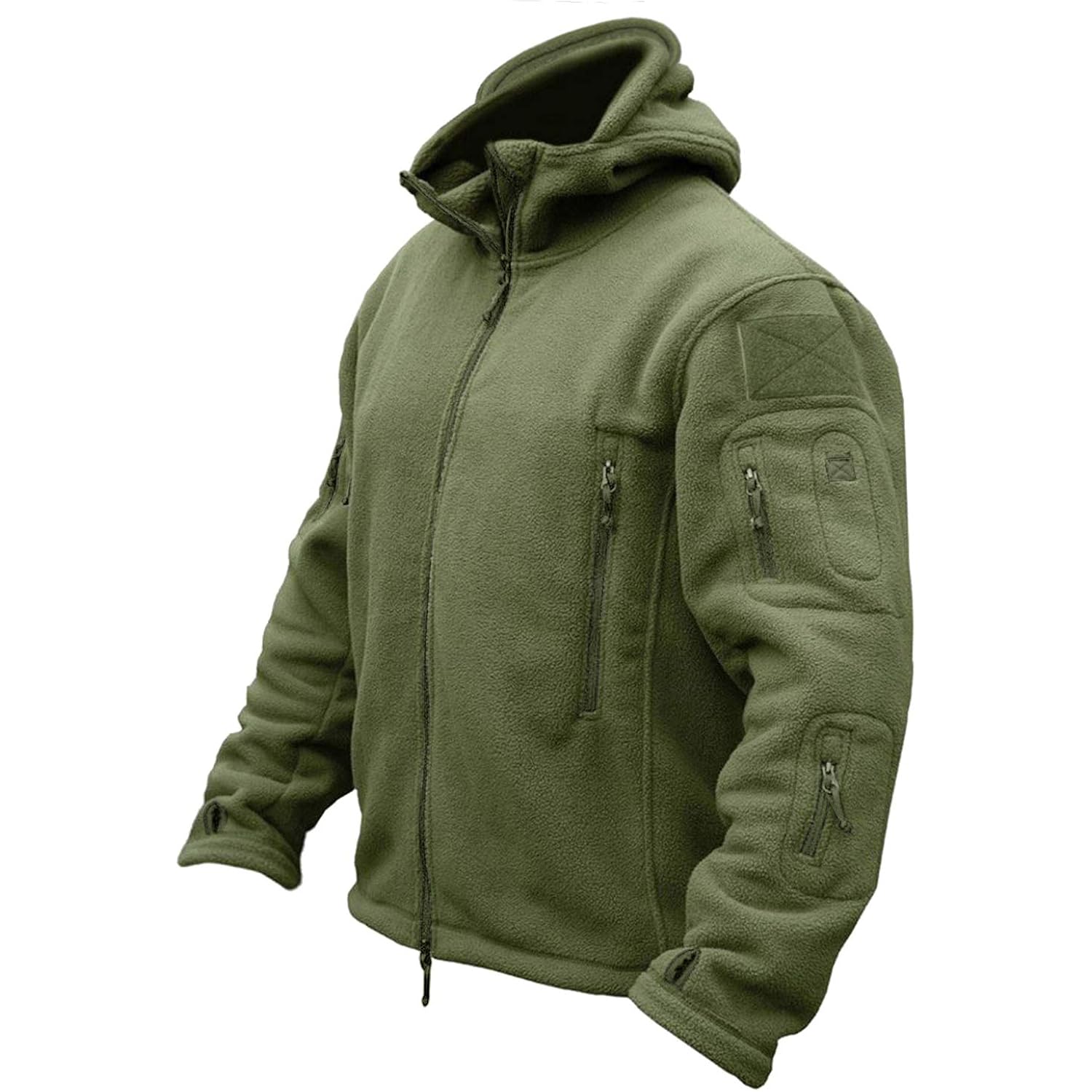 Men'S Military Tactical Sport Warm Fleece Hooded Outdoor Adventure Jacket Coats