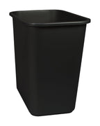 Storex 7 Gallon Trash Can, Gray, 6-Pack Black