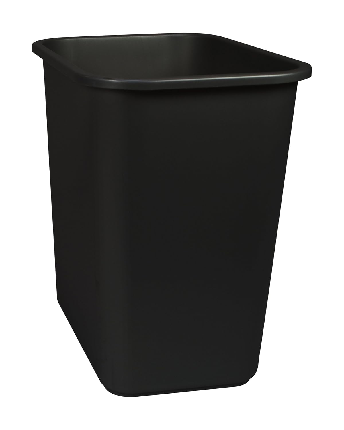 Storex 7 Gallon Trash Can, Gray, 6-Pack Black