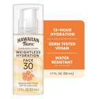 Hawaiian Tropic Weightless Hydration Lotion Sunscreen For Face Spf 30, 1.7Oz | Travel Size Sunscreen Lotion, Beach Essentials, Sun Protection, Travel Sunblock Face, Summer Essentials, 1.7 Fl Oz