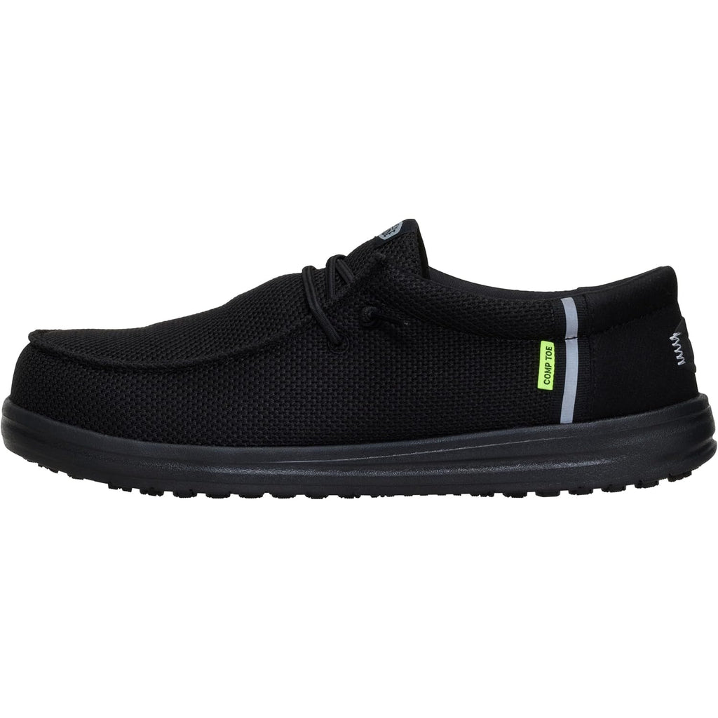 Heydude Men'S Wally Work Ct | Metal-Free Composite Toe | Water-Repellent, Slip-Resistant Work Shoes | All-Day Comfort
