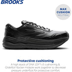 Brooks Men’S Ghost Max Suede/Leather Neutral Running & Walking Shoe