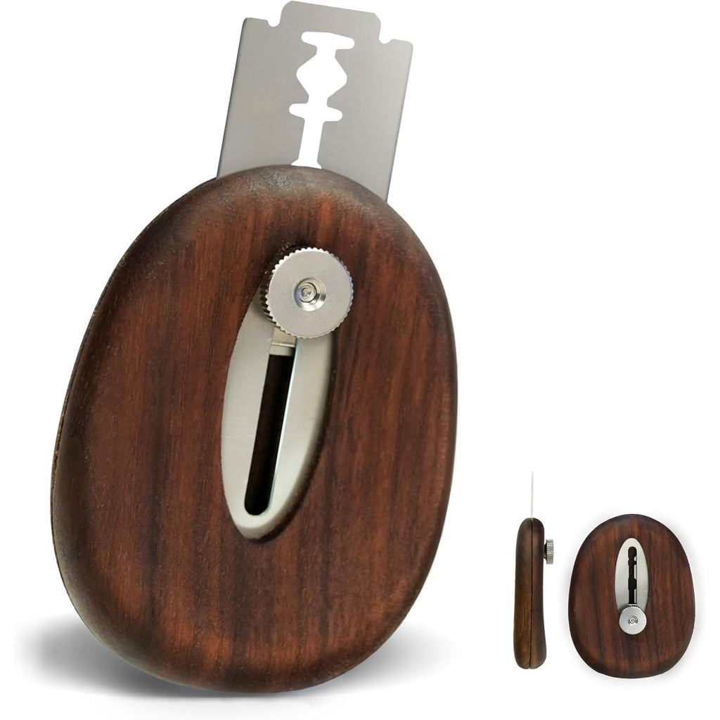 Jacyao'S Extractable & Magnetic Bread Lame, Safe Telescopic Sourdough Scoring Tool Crafted From Black Walnut Wood And 304 Stainless Steel, Bread Scoring Tool With 11 Razor Blades & Friendly Guide