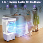 Portable Air Conditioners, 3000 Cfm Swamp Cooler, Evaporative Air Cooler With 6.87 Gal Water Tank, 3 Speeds & 4 Modes, 120° Oscillation, 15H Timer Air Cooler For Home, Kitchen, Bedroom