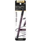 L'Oreal Paris Makeup Infallible Pro-Last Pencil Eyeliner, Waterproof and Smudge-Resistant, Glides on Easily to Create any Look, Aubergine, 0.042 oz.