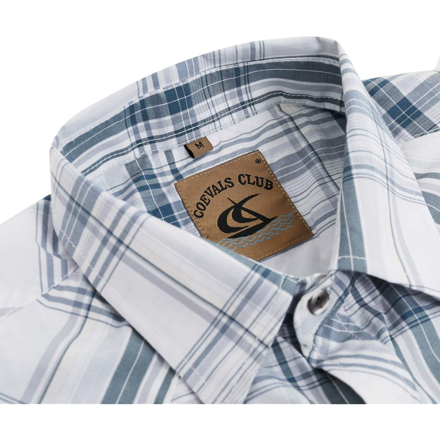 Coevals Club Men'S Western Pearl Snap Button Up Casual Cowboy Long Sleeve Two Pockets Work Shirts