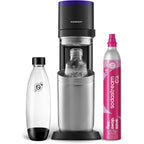 Sodastream E-Duo Sparkling Water Maker (Black) With 60L Co2, 1 Bpa- Free Carbonating Bottle And (1)1L Glass Bottle