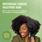 Mielle Organics Rosemary Mint Strengthening Leave In Conditioner for Curly Hair - Hydrating Hair Moisturizer Infused with Biotin to Soften, Protect & Boost Shine (12 Oz)