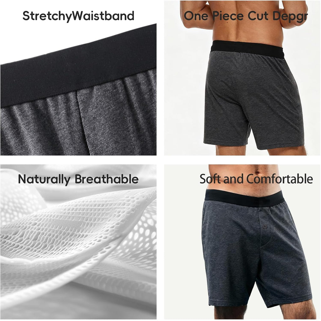 Mens Boxers Shorts Breathable Cotton Underwear Boxers For Men Pack