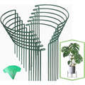 12 Pack 16 Inch Metal Plant Support Stakes For Outdoor Plants And Flowers | Peony Cages And Supports, Flower Stakes, Includes 15 Pcs Twist Ties, Sturdy, Rust-Proof, Easy To Install, Durable