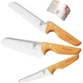 Kibbidea Kids Knife Set For Real Cooking, 4Pcs Safe Kitchen Knives For Toddlers And Kids, Food-Grade Stainless Steel Blades For Cutting And Chopping, Child-Safe Beginner Chef Set, Bpa-Free