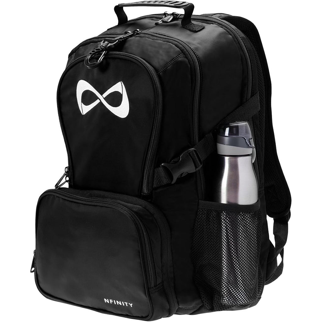 Nfinity Classic Cheer Backpack – Laptop Backpacks With Detachable Pouch | Durable Sports Backpack With Spacious Storage, Lightweight Design Ideal For Travel, Training For Cheerleaders Use