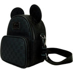 Loungefly Mickey Mouse Checkered Texture Convertible Mini Backpack & Crossbody Bag