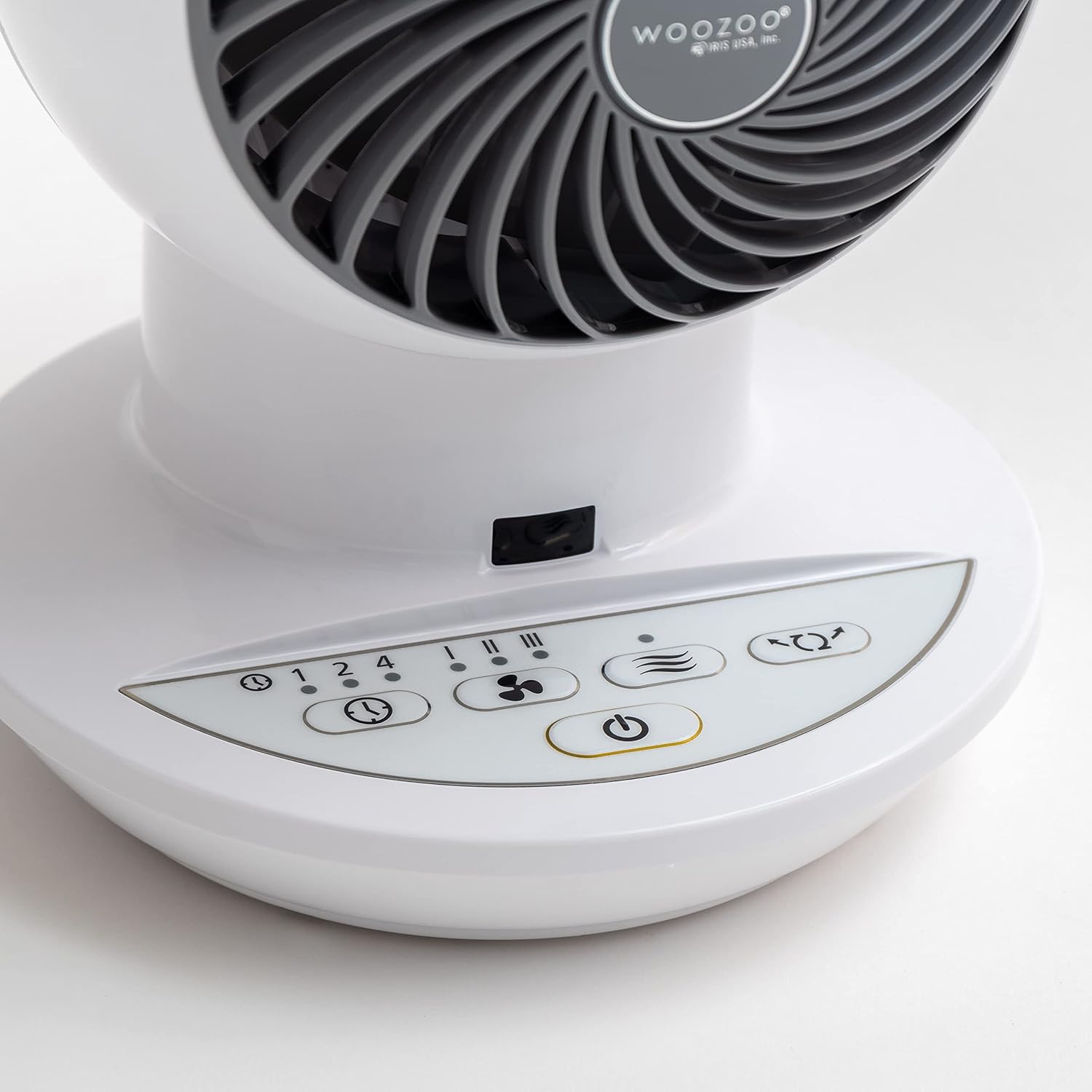 Iris Usa Woozoo Air Circulator Fan With Remote, 3 Speeds, Quiet Fan, White | 52Ft Max Air Distance, 90° Adjustable Tilt