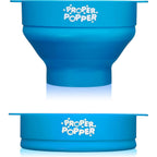 The Original Proper Popper Microwave Popcorn Popper, Silicone Popcorn Maker, Collapsible Bowl Bpa Free & Dishwasher Safe - (Turquoise)