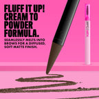 NYX PROFESSIONAL MAKEUP Fluff & Snatch Brow Powder Pen, Cream To Powder Eyebrow Pen For Soft, Defined Brows, Smudge and Transfer-Resistant Formula - Espresso