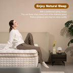 Queen Mattress,12 Inch Queen Size Mattresses in a Box,Medium Firm Queen Hybrid Mattress,with Memory Foam and Individual Pocket Spring for Motion Isolation & Silent Sleep&& Pressure Relief，80" x 60"