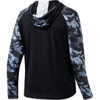 Bassdash Men’S Upf 50 Performance Fishing Shirt Cooling Hoodie Camo Long Sleeve Fs17M