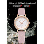 Women's Quartz Watch, Crystal Rhinestone Bezel, Waterproof Analog Display, Ladies Variety Colors Silicon Jelly Casual Dress Wristwatch for Nurse