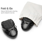Dream Pairs Women'S Flats, Foldable Ballet Flats For Women, Bowknot Round Toe Comfort Light Weight Slip-On Dress Shoes