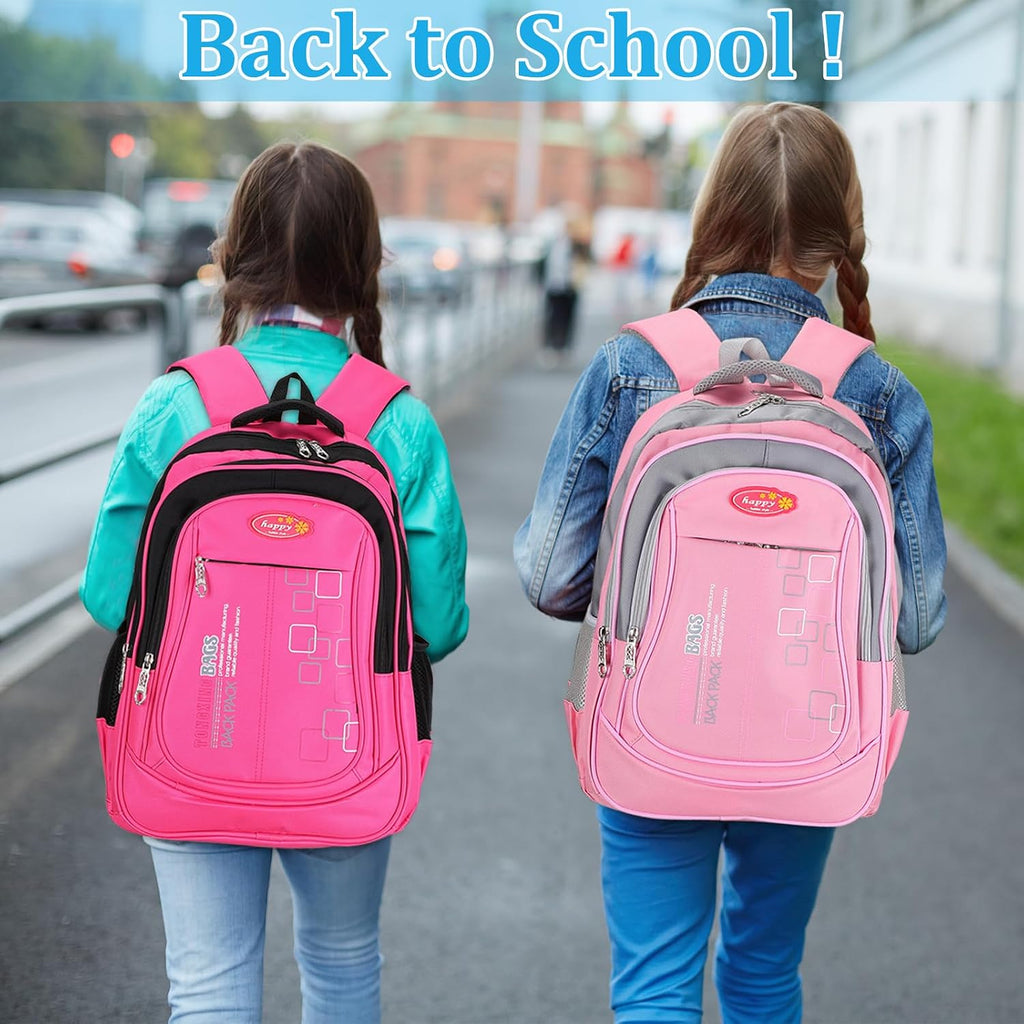 10 Pcs 17 Inch Kids Backpacks Bulk, Classic Student Bags For School | Printed Bulk Pack, Padded Straps, Side Bottle Holder, Middle School, Donation Charity Use