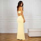 Vancol Women'S Cutout Backless Maxi Dress Sexy Sleeveless Tight Slip Spaghetti Strap Long Dresses