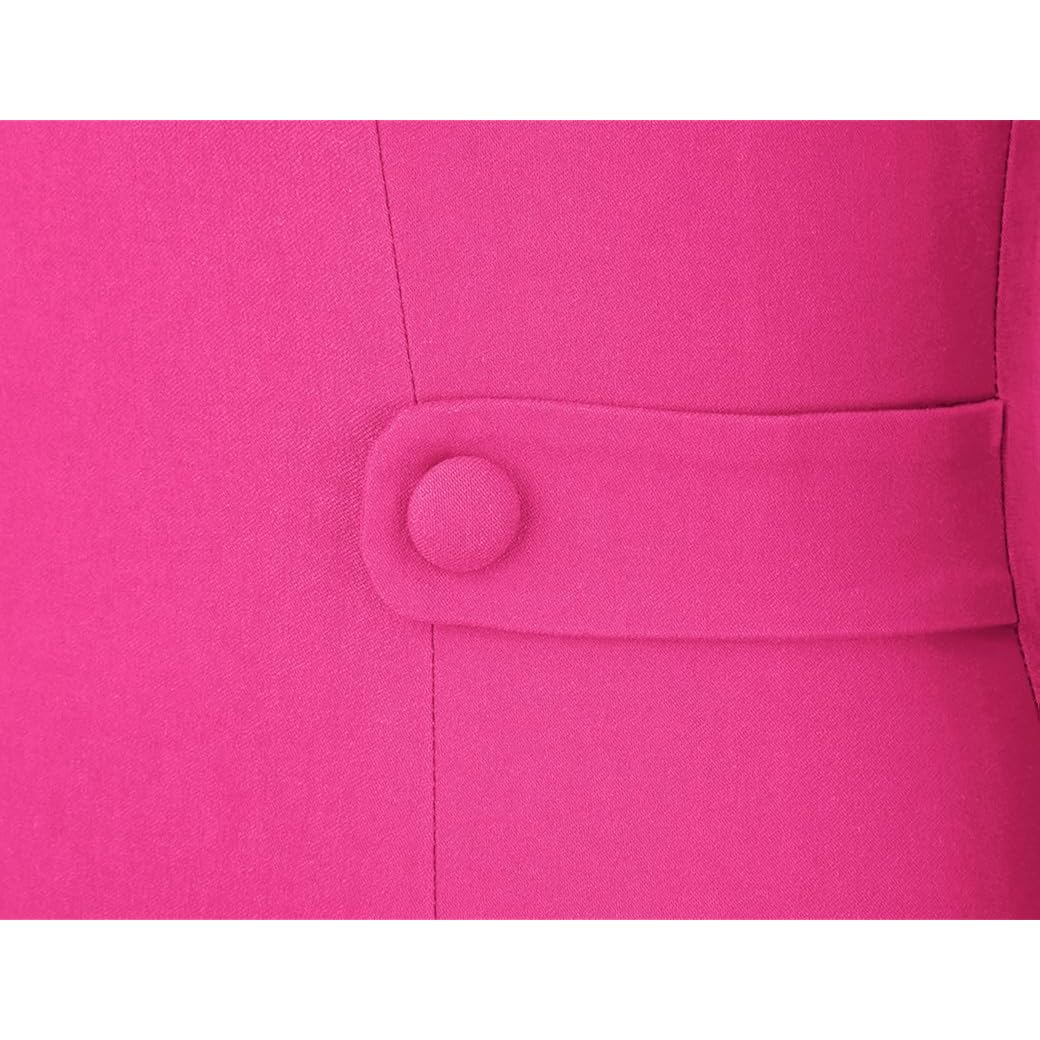 Women's 1950s Retro 3/4 Sleeve V Neck Midi Sheath Vintage Cocktail Work Pencil Dresses