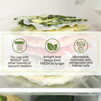 Nesco Vs‑04R Vacuum Sealer Rolls For Home Food Storage, Custom‑Size 11‑Inch Bags Compatible With Nesco And Most Vacuum Sealers