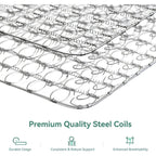 Novilla Twin Mattress, 6 Inch Twin Size Mattresses In A Box With Smarts™ Coil For Pressure Relief, Medium Plush Foam And Spring Hybrid Colchones With Certipur-Us Certified